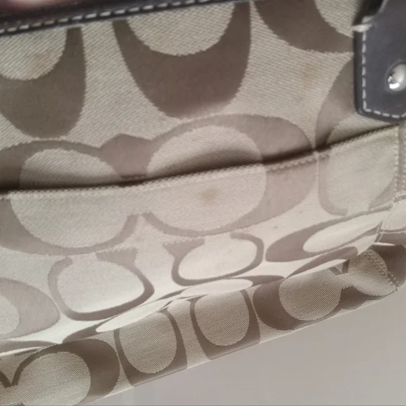 Coach Brown and Tan Signature Tote Bag - Picture 4 of 12